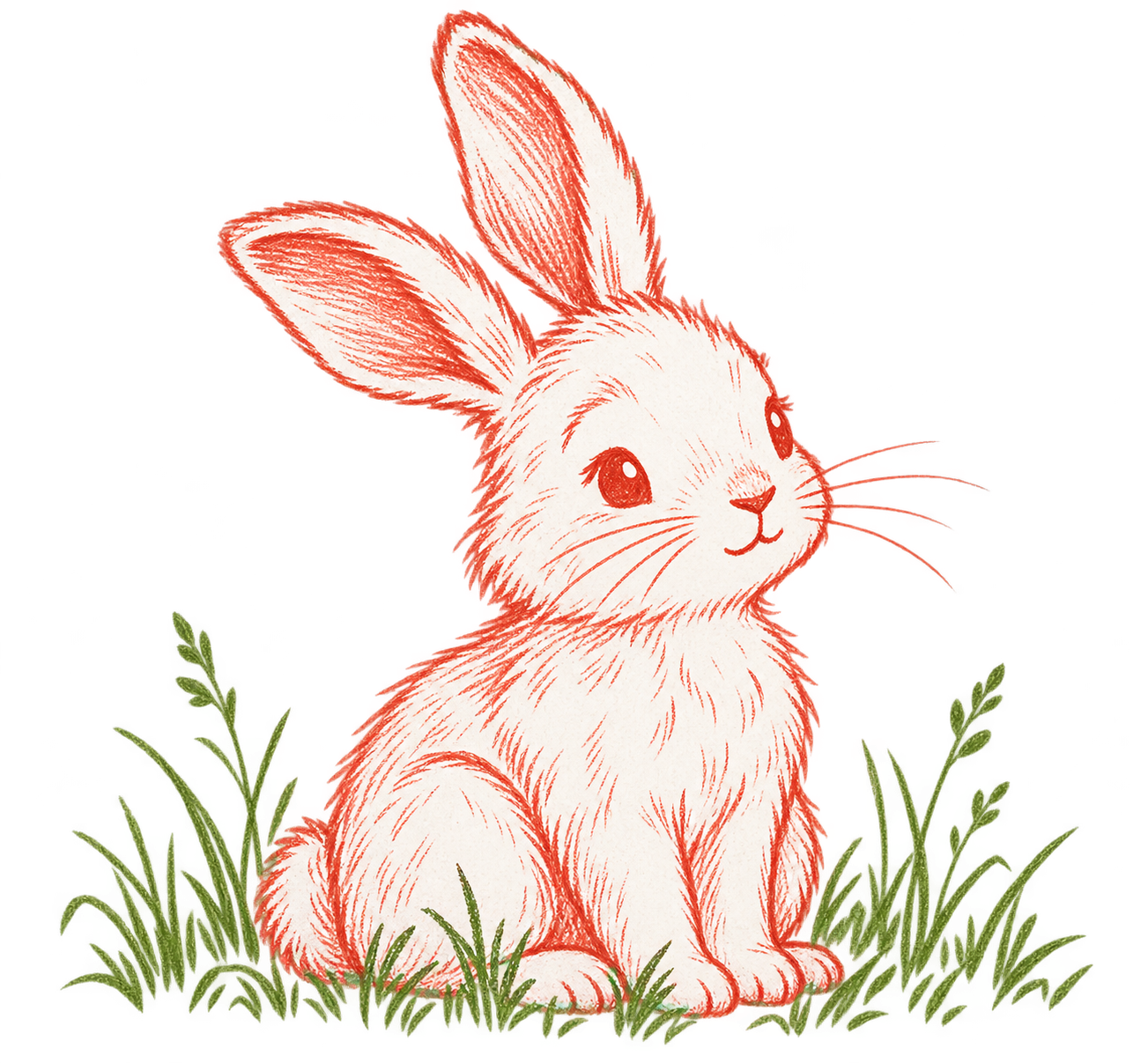 Hand-drawn rabbit